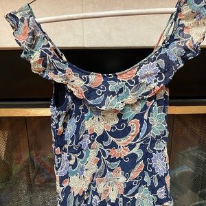 Anthropologie Maeve floral top size small